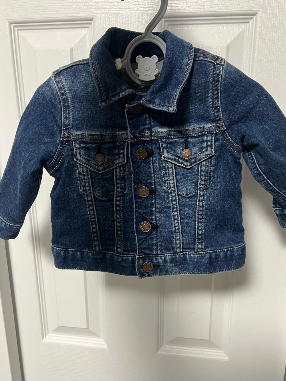 Baby Gap Girls Denim Jacket 6-12 Months Snap Button